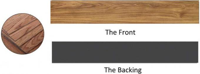 Plancher de luxe de vinyle de Lvt de décoration/plancher de relief en bois profond 0 de vinyle